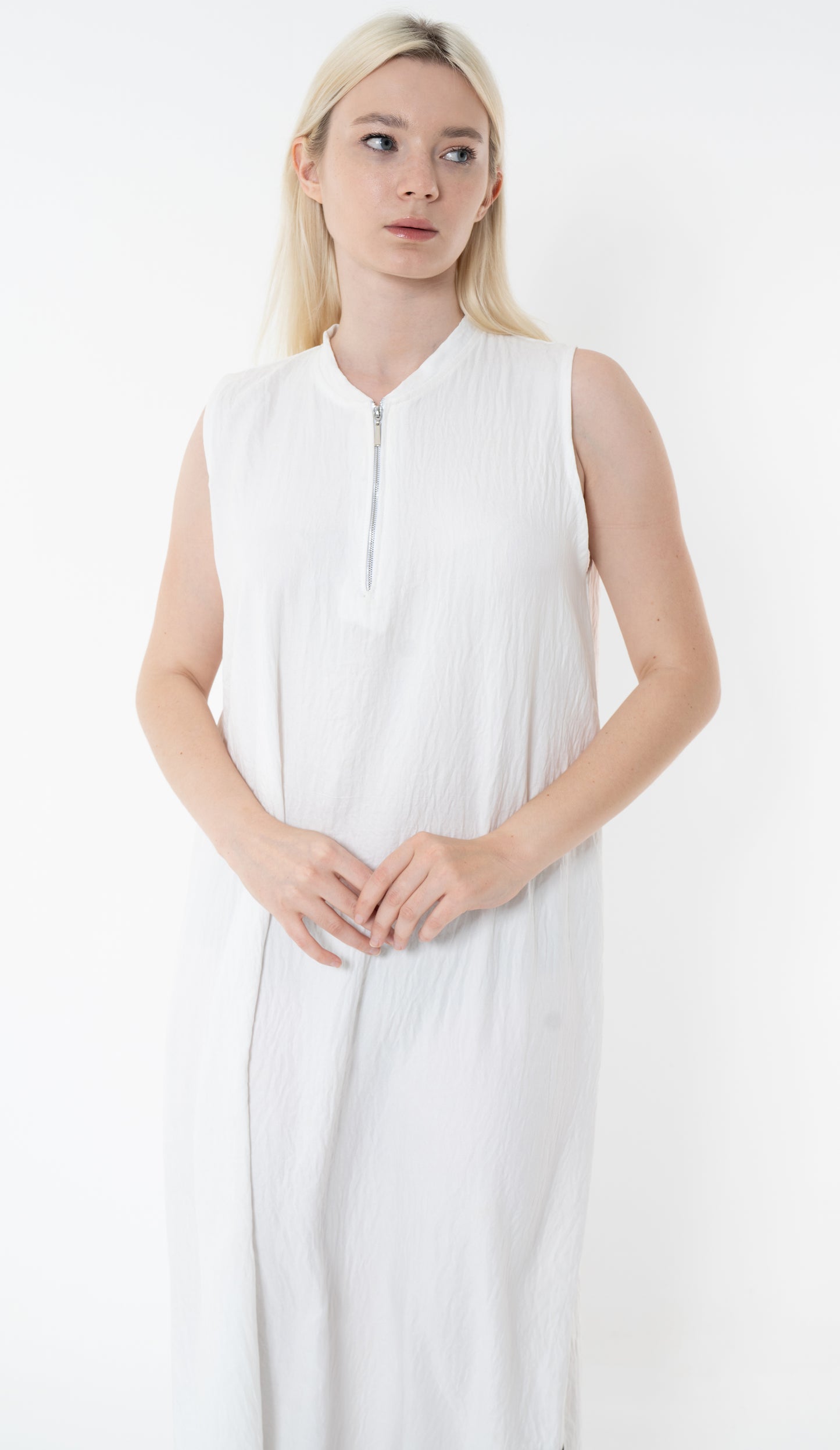 Casual Wear White Color Inner Dress