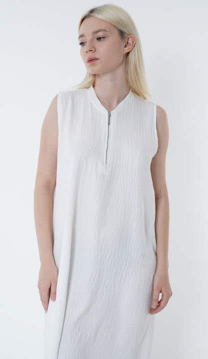 Casual Wear White Color Inner Dress