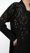 Abaya With Elegant Floral Embroidery Style