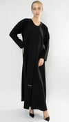 Overlapped Abaya With Button Detailing