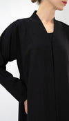 High Neck Abaya With Embroidery Enriched With Bead Work