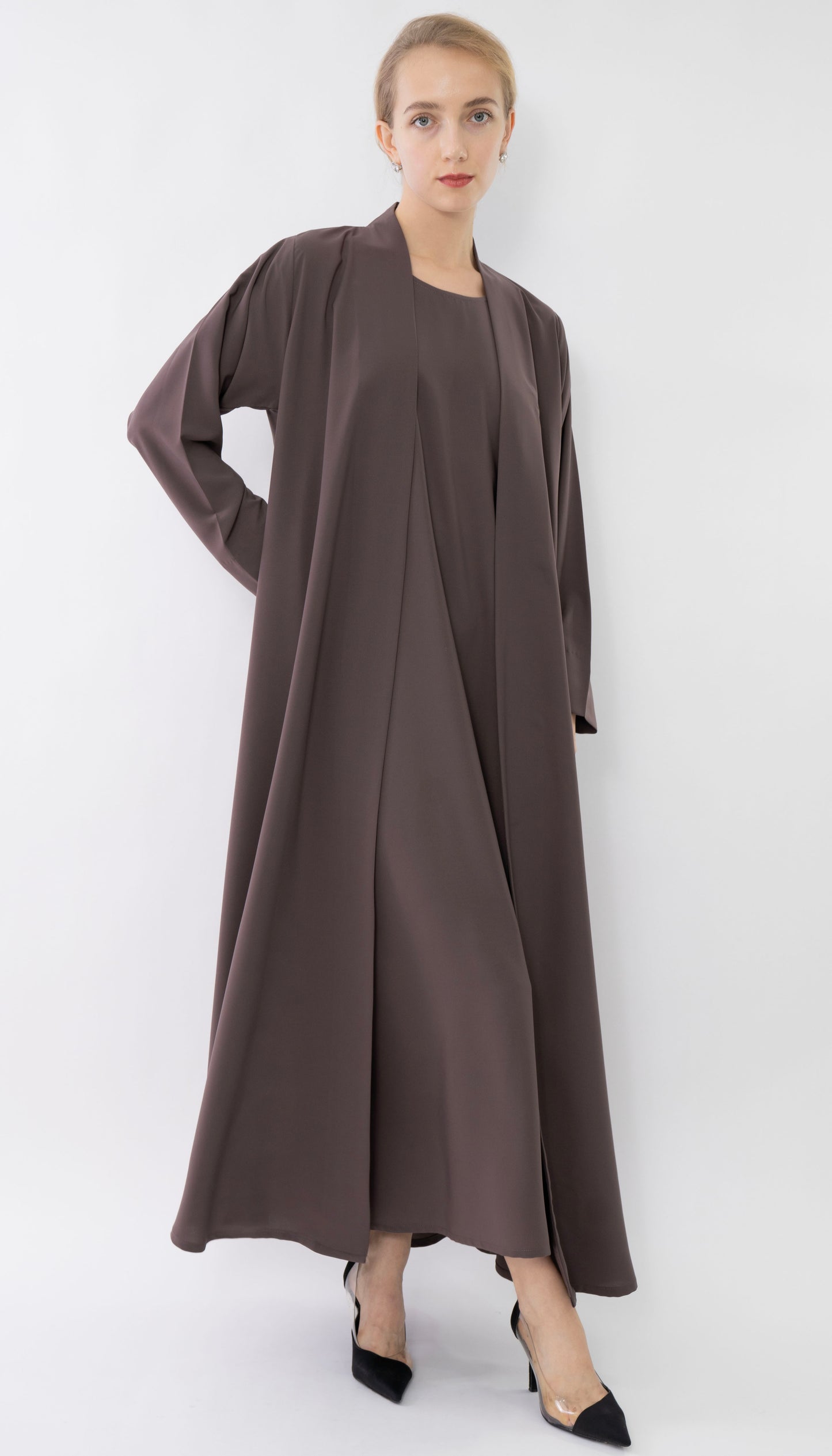 Sada Abaya With High Neck Style