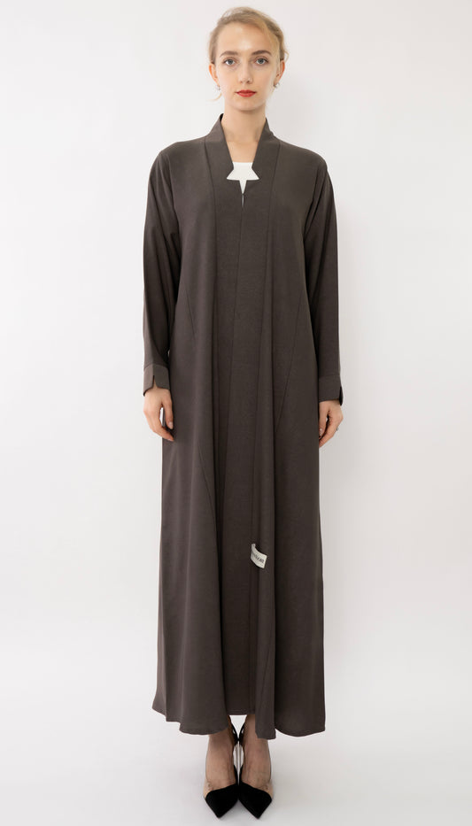 Beautiful High Neck Pattern Abaya