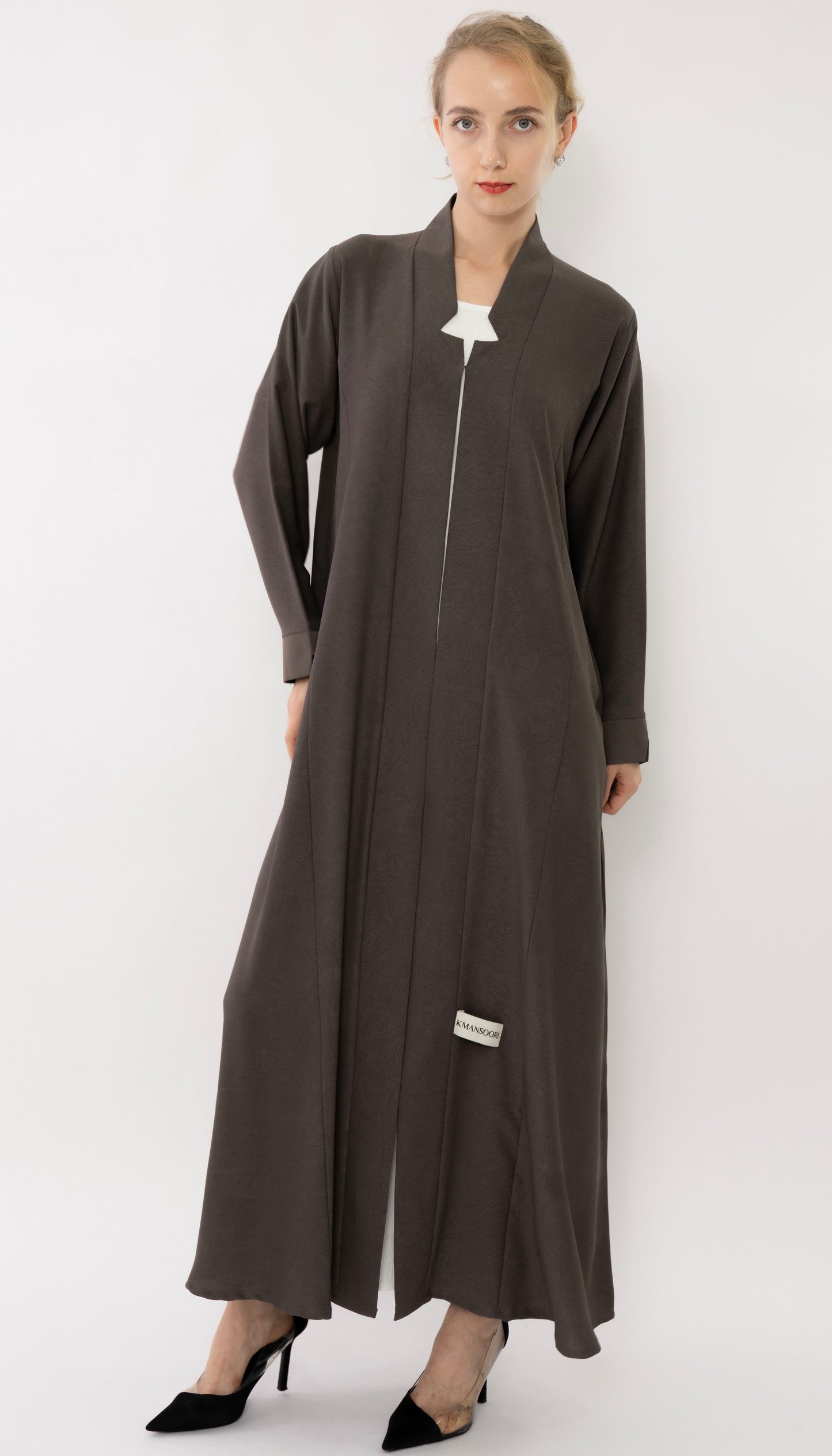 Beautiful High Neck Pattern Abaya