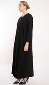 Stylish Overlapping Abaya Enriched By A Show Button