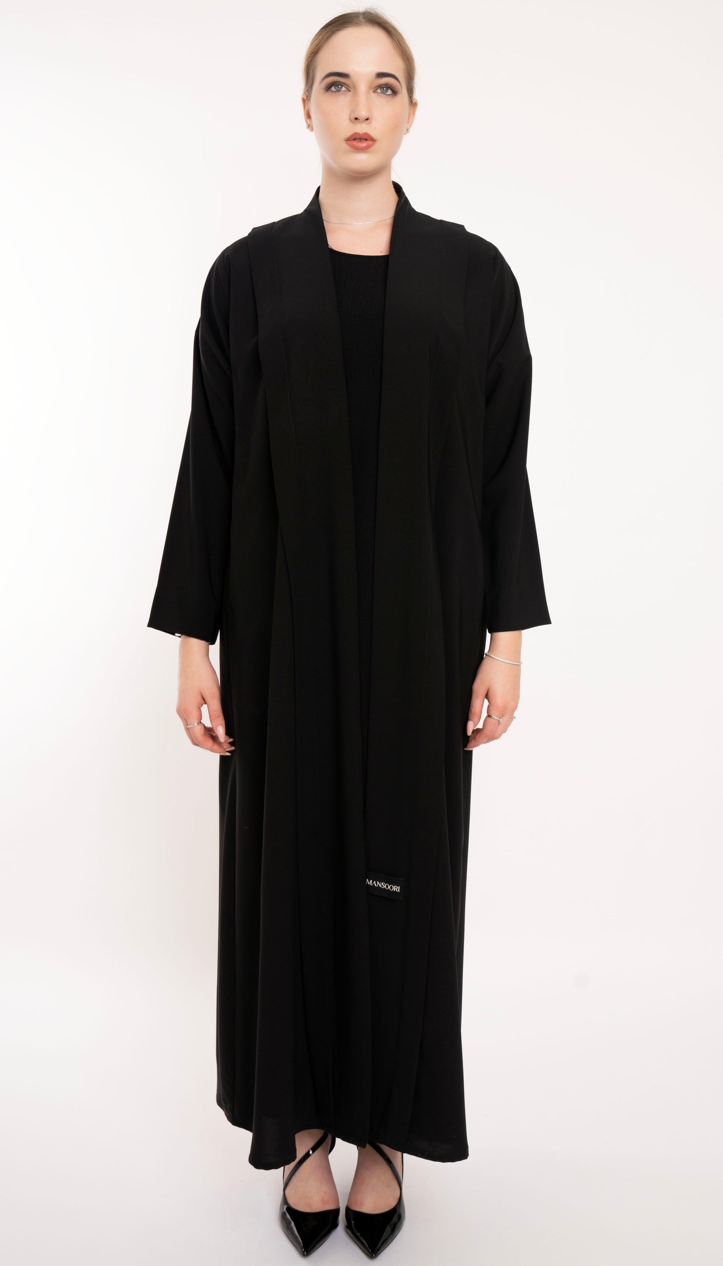 Bold Look High Neck Pattern Abaya