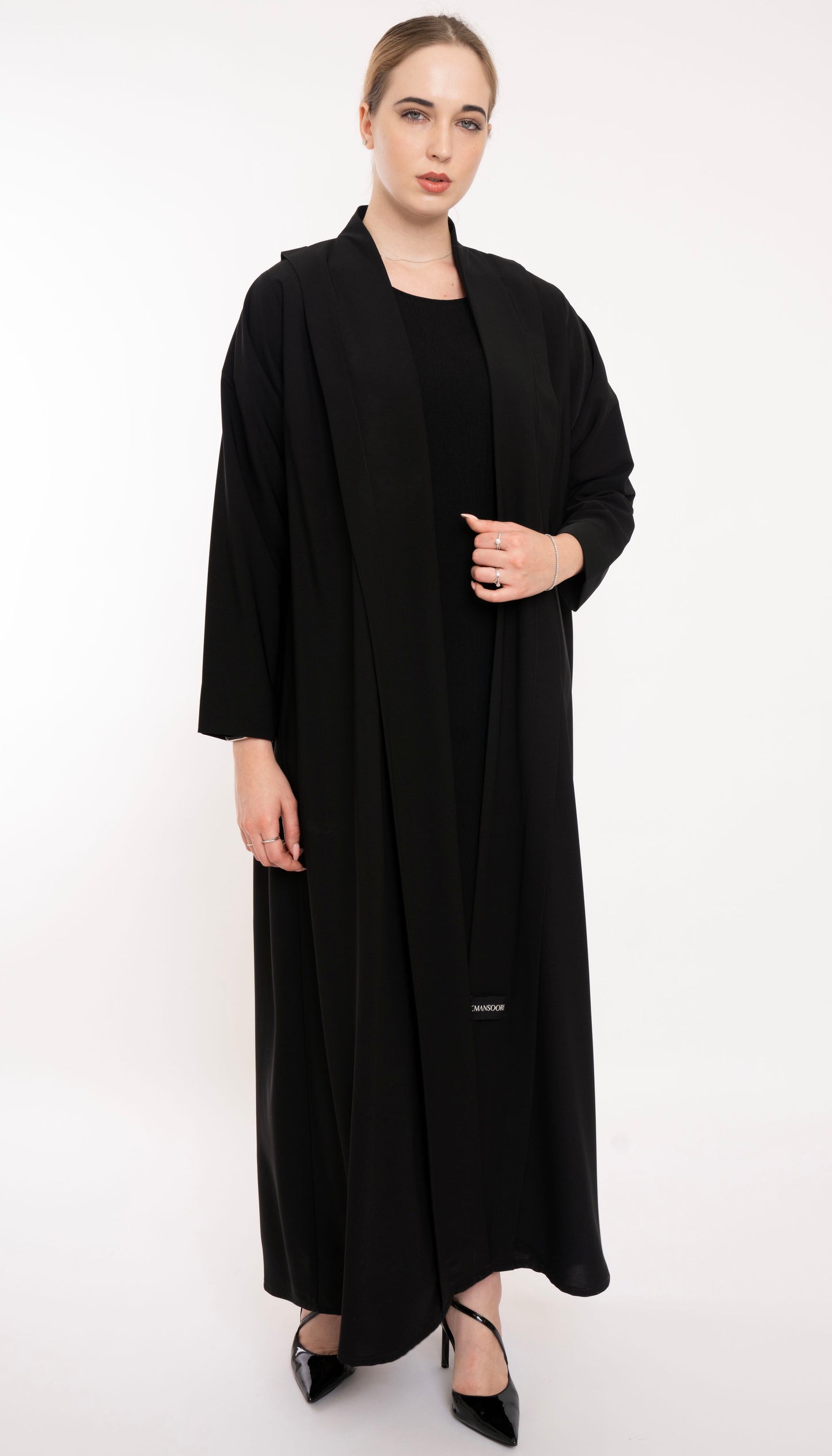 Bold Look High Neck Pattern Abaya