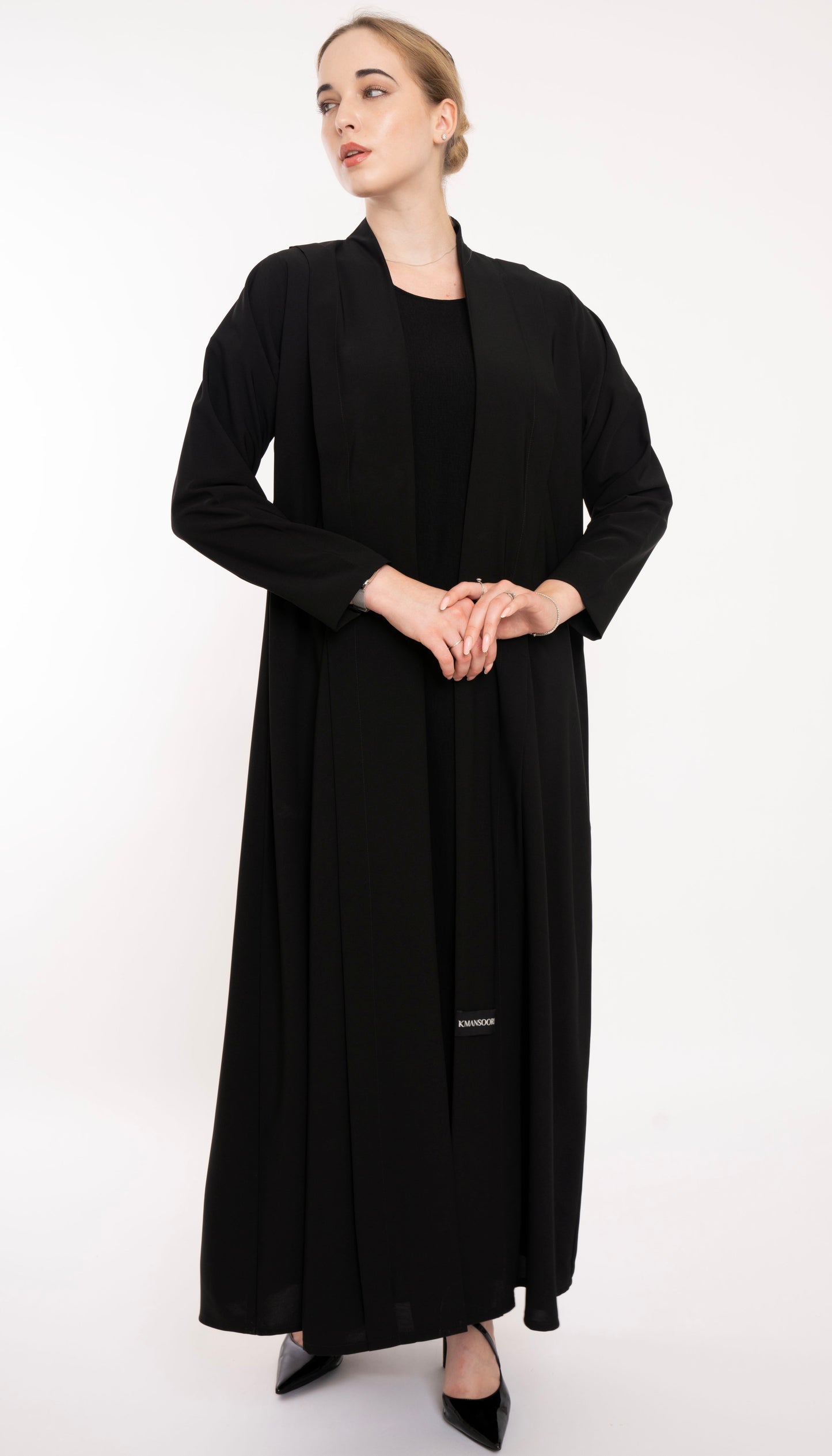 Bold Look High Neck Pattern Abaya