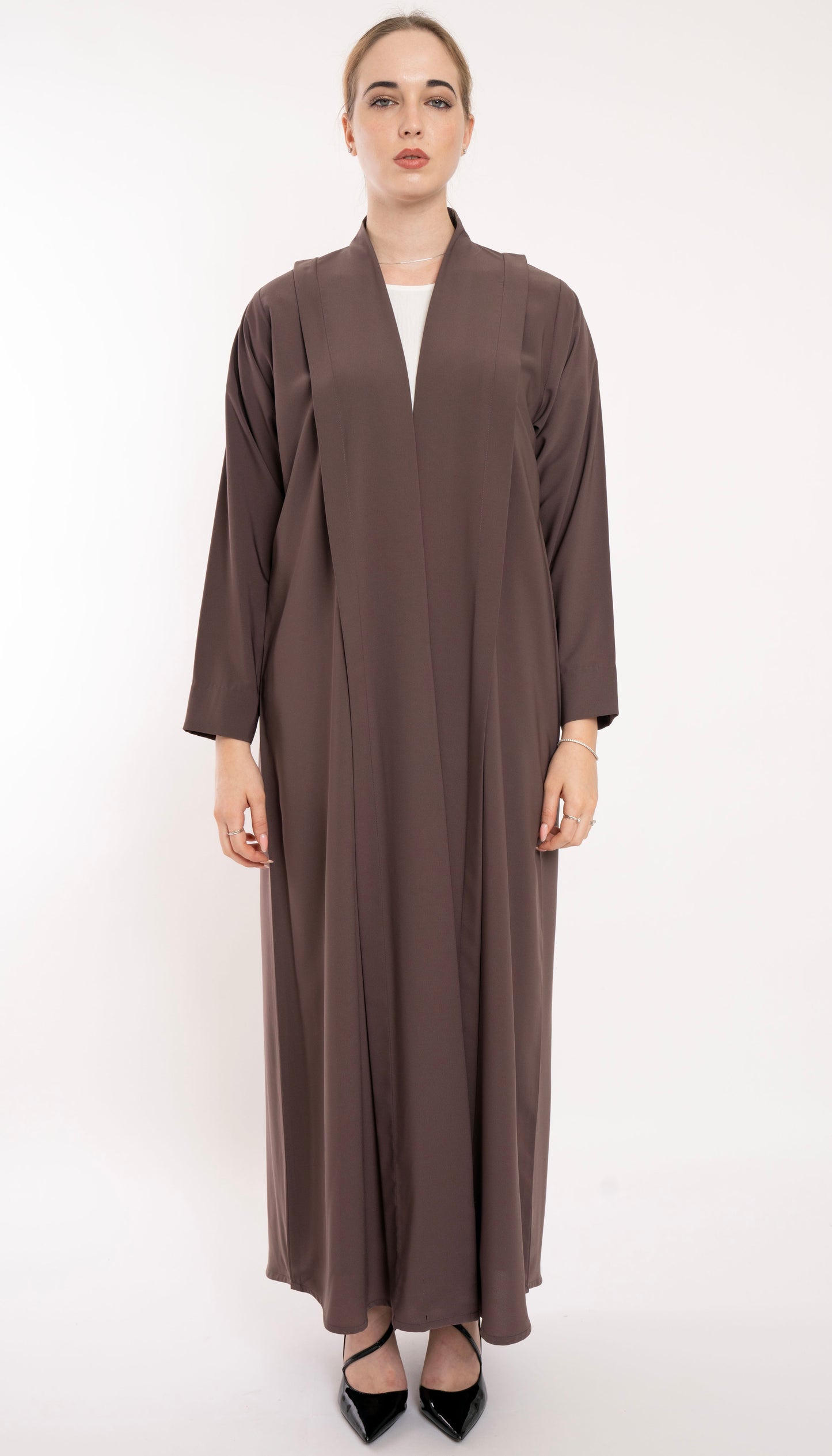 Bold Look High Neck Pattern Abaya