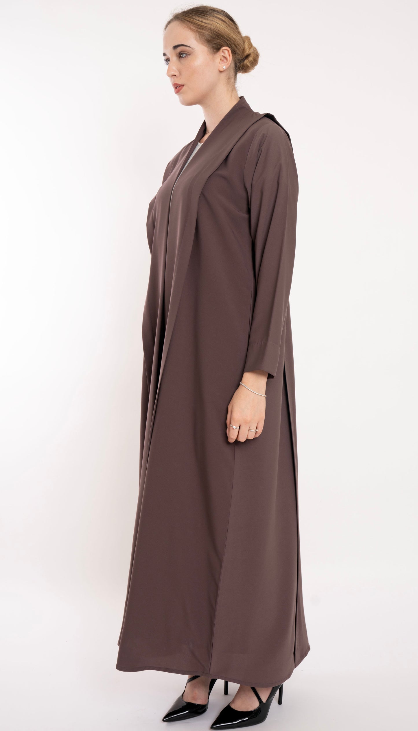 Bold Look High Neck Pattern Abaya