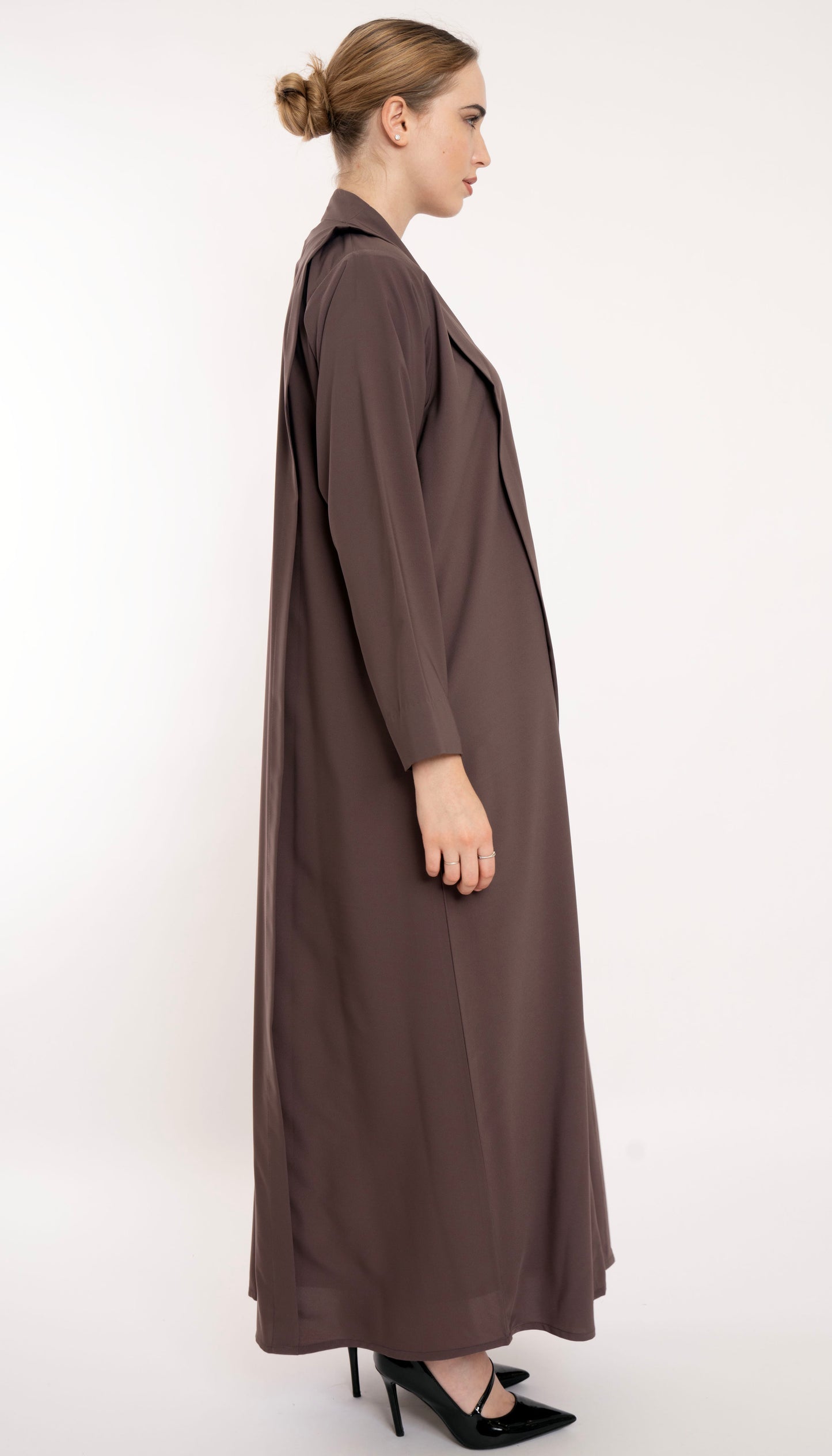 Bold Look High Neck Pattern Abaya