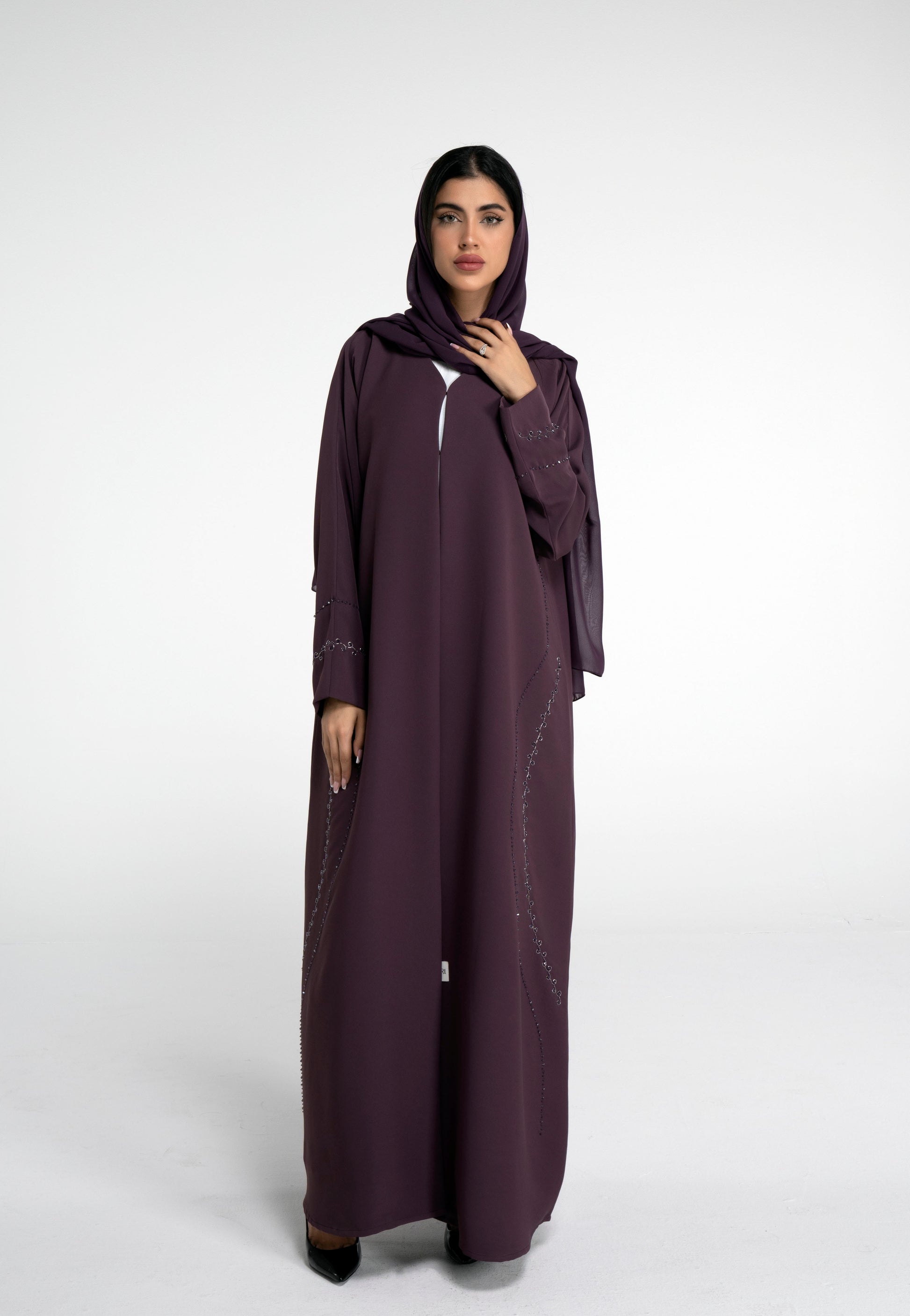Purple abaya for women