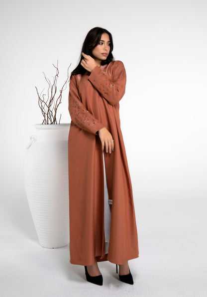 Orange colored abaya for women online