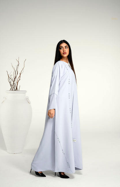 light grey abaya for women online 