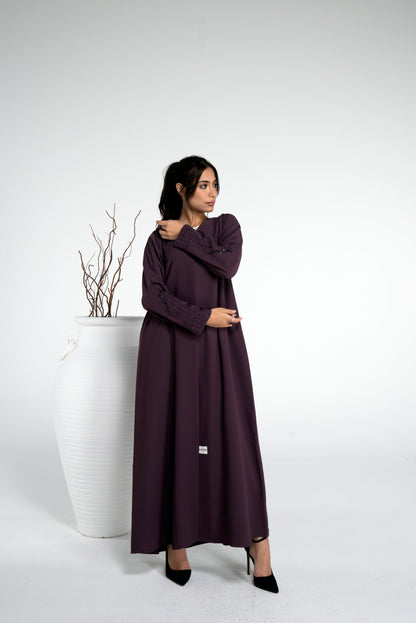 Abaya with bead embellishments for women online in Dubai