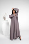 Sada abaya with stylised pattern sleeve