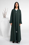 Sada Abaya In Curve Design Cut Sleeve