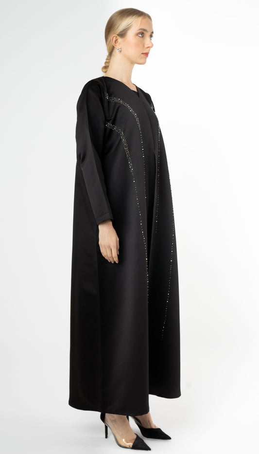 Princess Line Bead Embellishment Abaya
