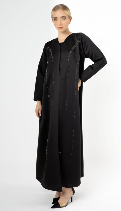 Princess Line Bead Embellishment Abaya