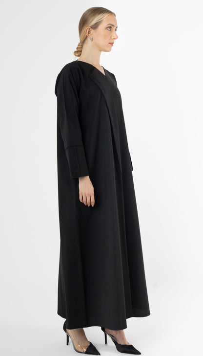Floral Thread Embroidery On Front And Sleeve