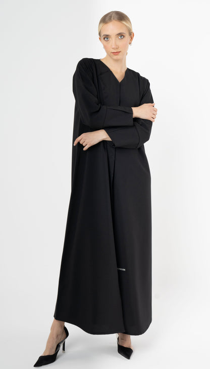 Floral Thread Embroidery On Front And Sleeve