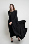 Drape of Abaya for Women with Bead Embellishment on Front and Sleeves