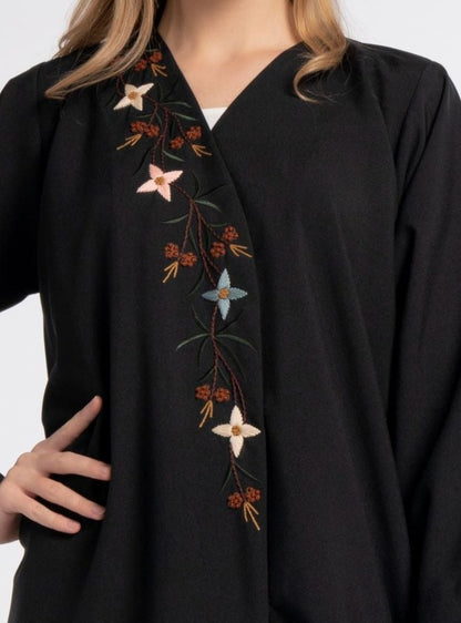 floral embroidery abaya designs