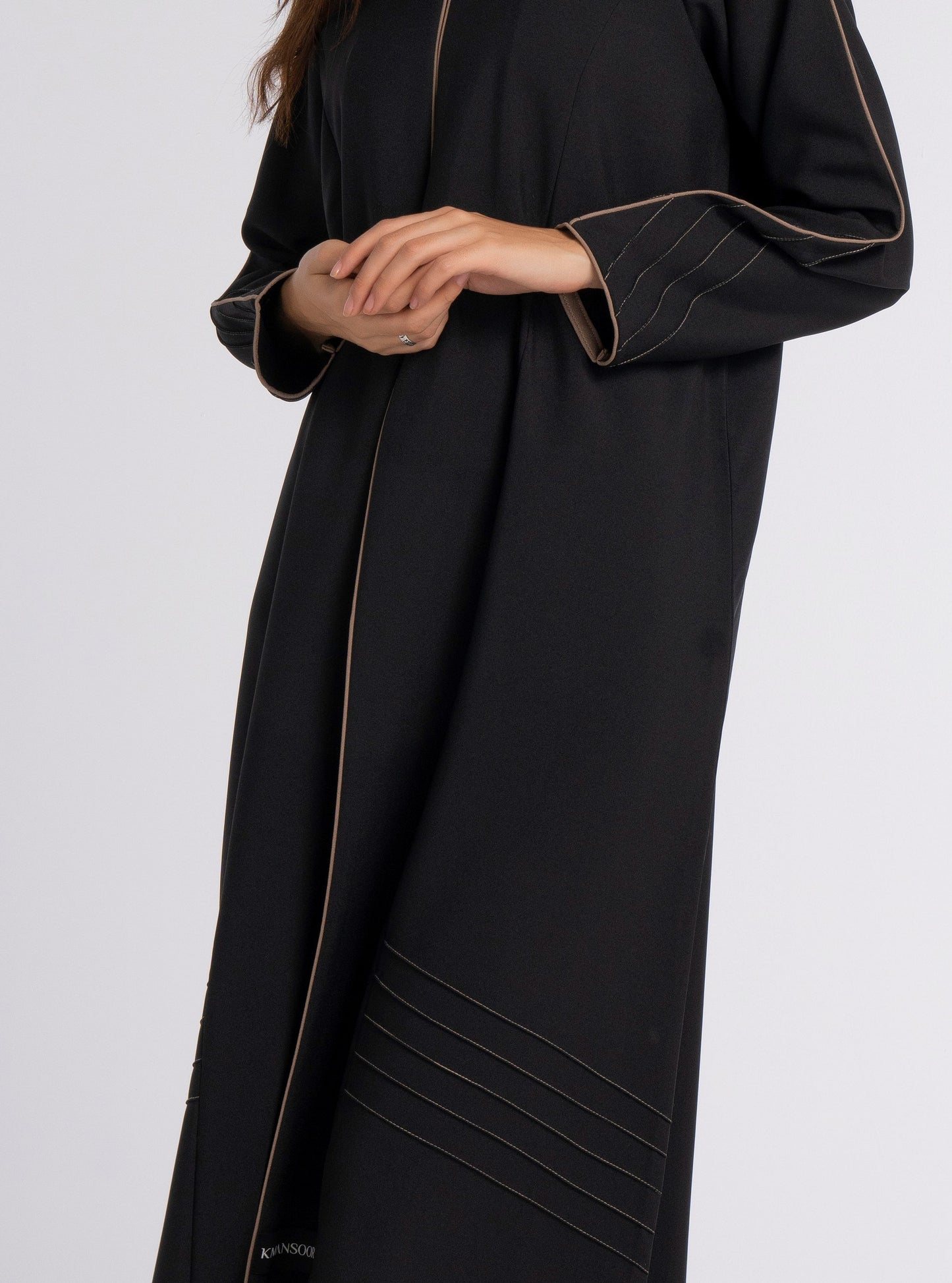 black abaya with brown abaya designs