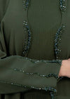 Curve cut embellishments on Flap and Sleeves