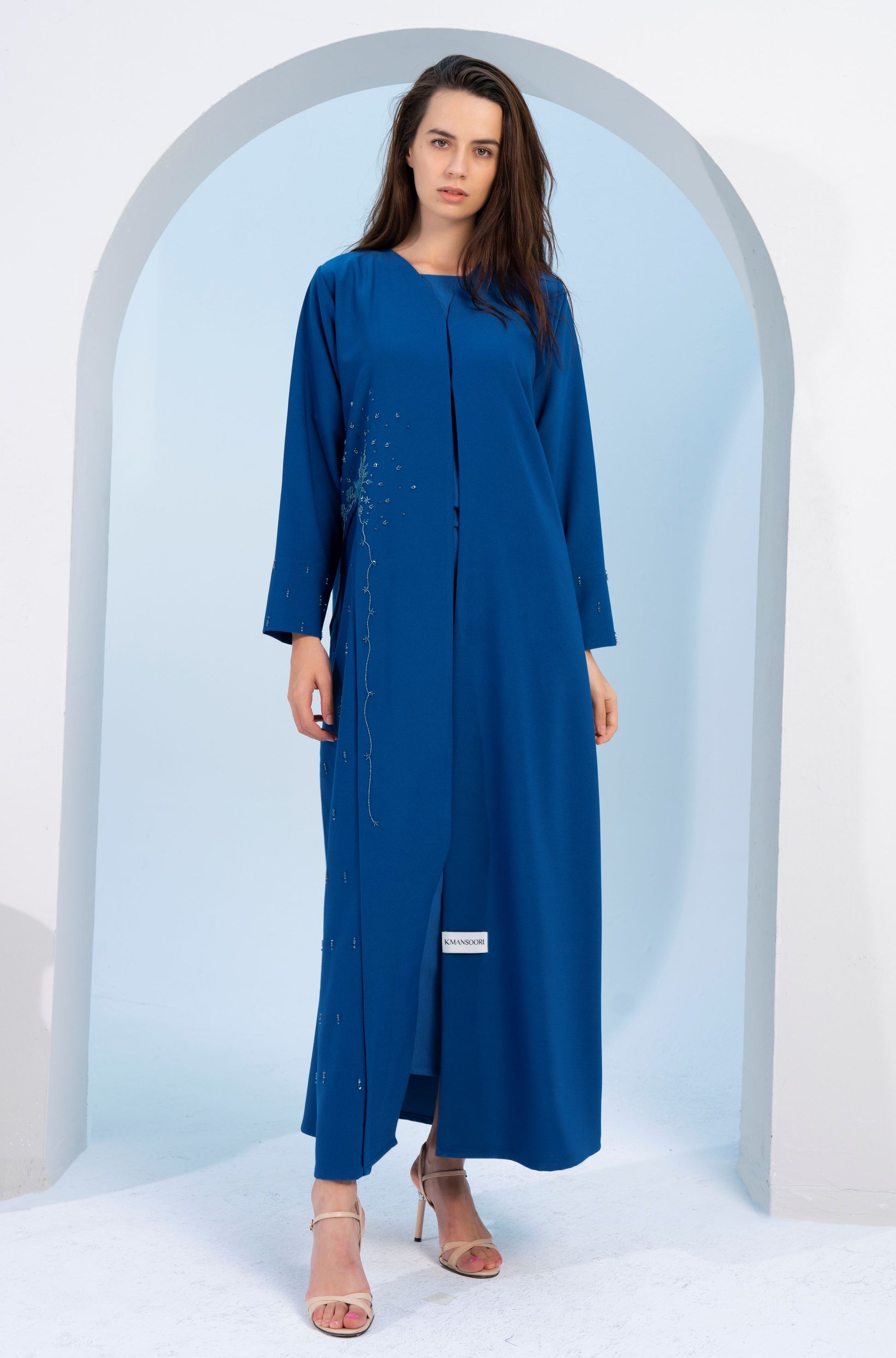 Sky blue abaya for women