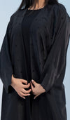 tiny embellishments black abaya designs