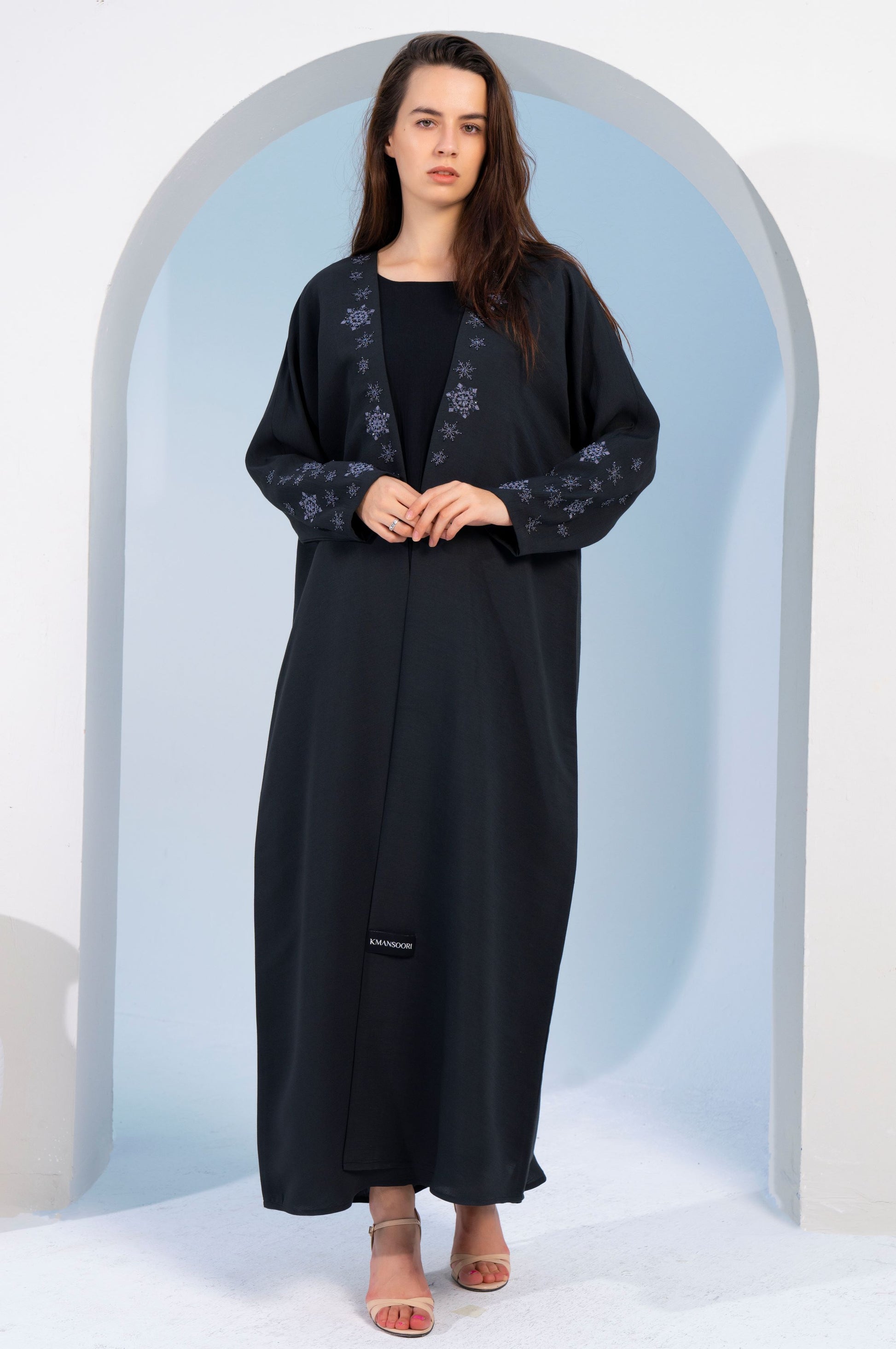 Black bisht abaya dress