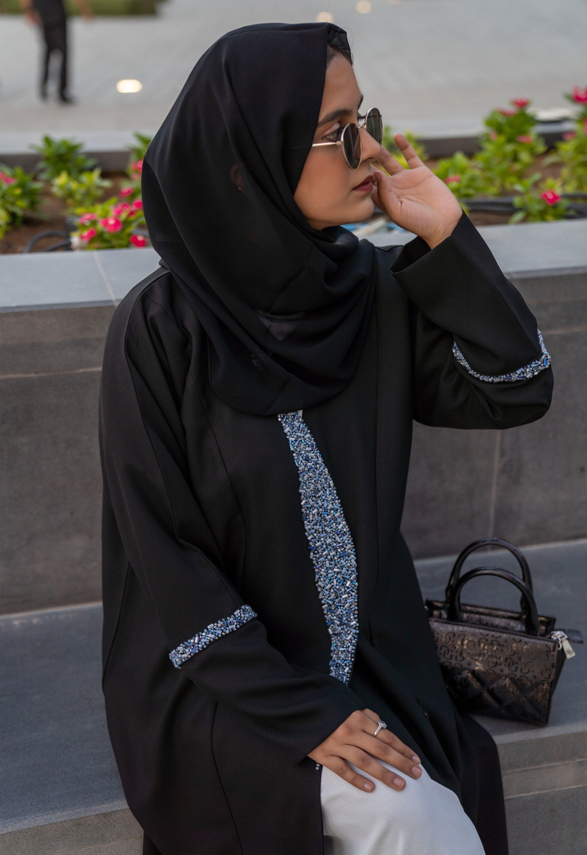arabic style black abaya