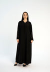 Abaya with embellished sleeves