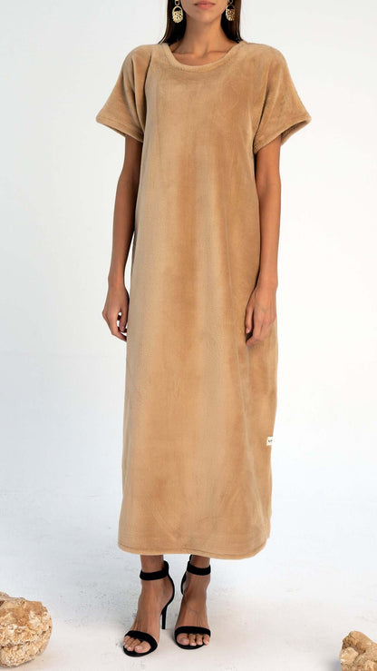 Brown colored inner with round neck design